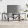Image de Meuble Tv Sonoma Gris 153x37x50 Cm Bois D'ingénierie Vidaxl