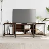 Image de Meuble Tv Chêne Marron 153x37x50 Cm Bois D'ingénierie Vidaxl