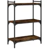 Image de Bibliothèque 3 Niveaux Chêne Fumé 60x30x86 Cm Bois D'ingénierie Vidaxl