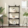 Image de Bibliothèque À 4 Niveaux Noir 60x30x120 Cm Bois D'ingénierie Vidaxl