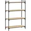 Image de Bibliothèque À 4 Niveaux Chêne Sonoma 80x30x120 Cm Vidaxl