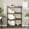 Image de Bibliothèque 4 Niveaux Chêne Marron 80x30x120cm Bois Ingénierie Vidaxl
