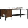 Image de Table Basse Avec Support Chêne Marron 100x51x40 Cm Vidaxl