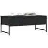 Image de Table Basse Noir 101x49x39,5 Cm Bois D'ingénierie Vidaxl