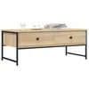 Image de Table Basse Chêne Sonoma 101x49x39,5 Cm Bois D'ingénierie Vidaxl