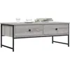 Image de vidaXL Table basse sonoma gris 101x49x395 cm bois dingénierie 837740