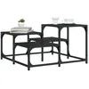 Image de Table Basse Noir 68x68x40 Cm Bois D'ingénierie Vidaxl