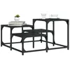 Image de vidaXL Table basse noir 68x68x40 cm bois dingénierie 837747