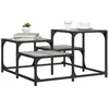 Image de vidaXL Table basse sonoma gris 68x68x40 cm bois dingénierie 837750