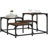 Image de Table Basse Chêne Marron 68x68x40 Cm Bois D'ingénierie Vidaxl