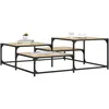 Image de Table Basse Chêne Sonoma 107x107x40 Cm Bois D'ingénierie Vidaxl