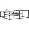 Image de vidaXL Table basse sonoma gris 107x107x40 cm bois dingénierie 837755