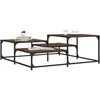 Image de Table Basse Chêne Marron 107x107x40 Cm Bois D'ingénierie Vidaxl