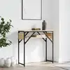 Image de Table Console Avec Étagère Chêne Sonoma 75x30x75 Cm Vidaxl