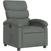 Image de Vidaxl fauteuil inclinable gris foncé tissu
