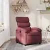 Image de Fauteuil Inclinable Rouge Bordeaux Tissu Vidaxl