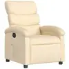 Image de Fauteuil Inclinable Crème Tissu Vidaxl
