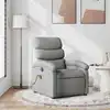 Image de Fauteuil De Massage Inclinable Gris Clair Tissu Vidaxl
