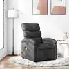 Image de Fauteuil De Massage Inclinable Gris Foncé Tissu Vidaxl