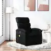 Image de Fauteuil De Massage Inclinable Noir Tissu Vidaxl