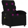 Image de Vidaxl fauteuil de massage inclinable noir tissu