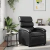 Image de vidaXL Fauteuil Inclinable Chaise de Relaxation avec Dossier Siège avec Repose-pied Fauteuil TV de Salon Moderne Noir 371713