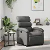 Image de Fauteuil Inclinable Gris Similicuir Vidaxl