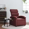 Image de Fauteuil De Massage Inclinable Rouge Bordeaux Similicuir Vidaxl