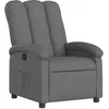 Image de Fauteuil Inclinable En Tissu Gris Foncé Vidaxl