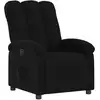 Image de Vidaxl fauteuil inclinable noir tissu