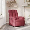 Image de Fauteuil Inclinable Rouge Bordeaux Tissu Vidaxl