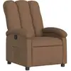 Image de Fauteuil Inclinable Marron Tissu Vidaxl