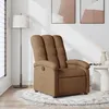 Image de vidaXL Fauteuil Inclinable Chaise de Relaxation avec Dossier Siège avec Repose-pied Fauteuil TV de Salon Moderne Marron 371731