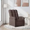 Image de Fauteuil Inclinable Marron Foncé Tissu Vidaxl