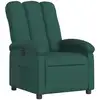 Image de Fauteuil Inclinable Vert Foncé Tissu Vidaxl