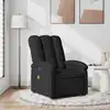 Image de Fauteuil De Massage Inclinable Noir Tissu Vidaxl