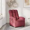 Image de Fauteuil De Massage Inclinable Rouge Bordeaux Tissu Vidaxl