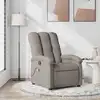 Image de Fauteuil De Massage Inclinable Taupe Tissu Vidaxl