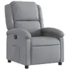 Image de Vidaxl fauteuil inclinable gris clair tissu