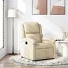 Image de Fauteuil Inclinable Crème Tissu Vidaxl