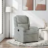 Image de Fauteuil Inclinable En Velours Gris Clair Vidaxl
