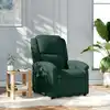 Image de Fauteuil Inclinable Vert Foncé Velours Vidaxl