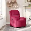 Image de Fauteuil Inclinable Rouge Bordeaux Velours Vidaxl
