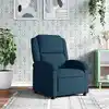 Image de Fauteuil Inclinable Bleu Velours Vidaxl