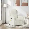 Image de Fauteuil De Massage Inclinable Crème Velours Vidaxl