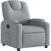 Image de Fauteuil Inclinable Gris Clair Tissu Vidaxl
