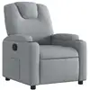 Image de Vidaxl fauteuil inclinable gris clair tissu