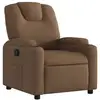 Image de Vidaxl fauteuil inclinable marron tissu