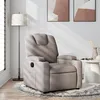 Image de vidaXL Fauteuil Inclinable Chaise de Relaxation avec Dossier Siège avec Accoudoirs Rembourrés Salle de Séjour Moderne 372373