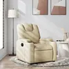 Image de Fauteuil Inclinable Crème Tissu Vidaxl